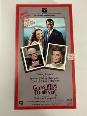Guess Who’s Coming to Dinner VHS RCA Columbia Pictures Classic Film